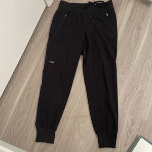 XSP Spandex Stretch Black Greys Anatomy Jogger Scrubs